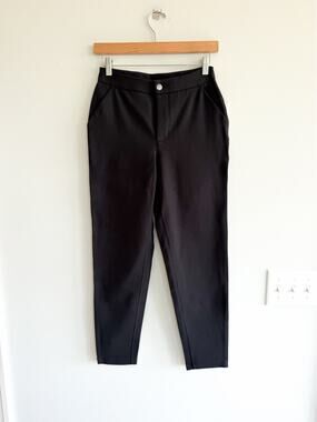 Lululemon City Trek II 28" Mid Rise Flat Front Trouser Pants Black 4 NWT